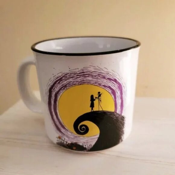 Disney Nightmare Before Christmas Jack & Sally Moon Camper Mug 20oz NWT - Picture 4 of 6
